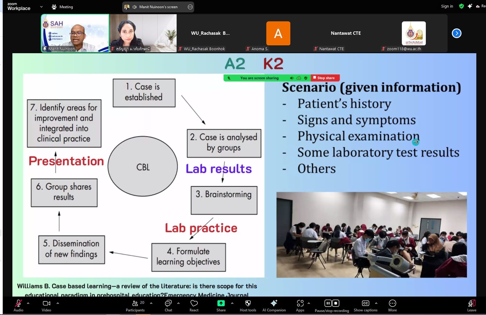 ศคร. กิจกรรม WU UKPSF Club Lunch Talk ครั้งที่ 3 ภายใต้หัวข้อ "พัฒนาการเรียนการสอนระดับอุดมศึกษา: จากความรู้สู่ห้องเรียนที่เข้าใจผู้เรียน" 